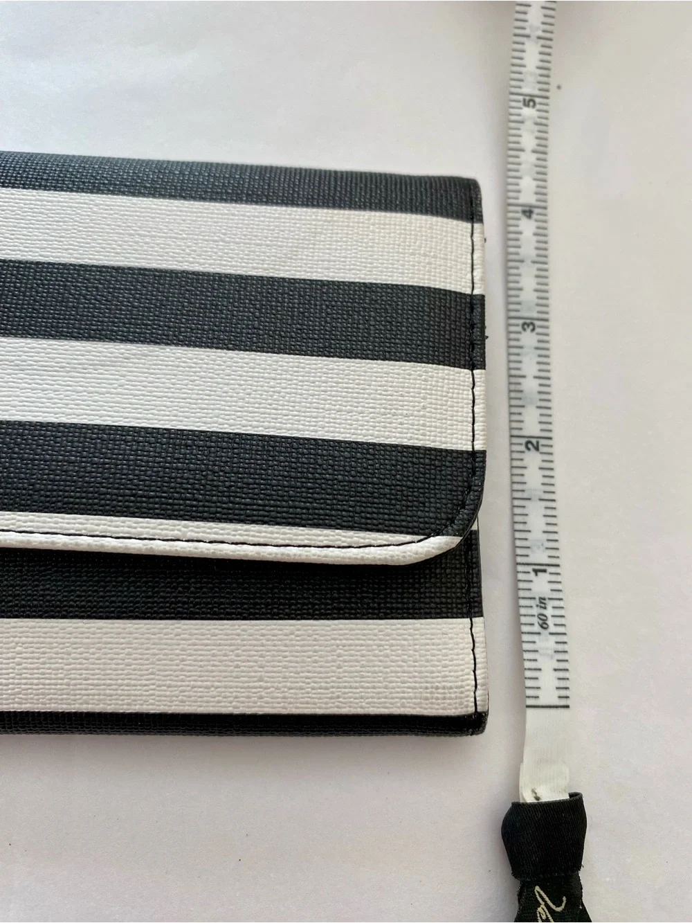 Kut From The Kloth Black & White Striped Wallet